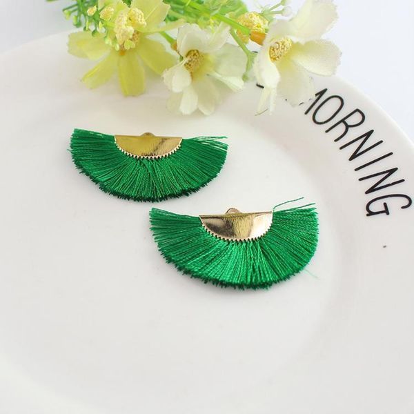 

1pair mini fan shape tassels pendant diy boho jewelry decorative supplies women earrings necklace finding tassel fringe trim h jllsnq