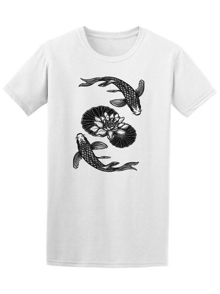 

koi carp lotus flower men's tee tee tshirt sport hooded sweatshirt hoodie