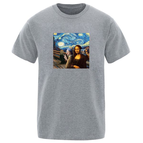 

2020 лето моны лизы улыбка печати вершины высокого качества горячей продажи человек шеи экипажа сплошной цвет прохладный спорт толстовка с к