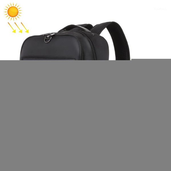 HAWEEL Solar-Rucksack, 14 W, Solarpanel-betriebener Rucksack, Laptoptasche, wasserabweisend, große Kapazität, mit externem USB-Ladeanschluss1