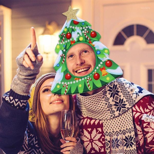 

christmas decorations tree hat cosplay theme party funny headwear for holiday props1