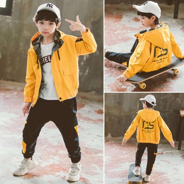 

round neck hooded children's parka et autumn, Black