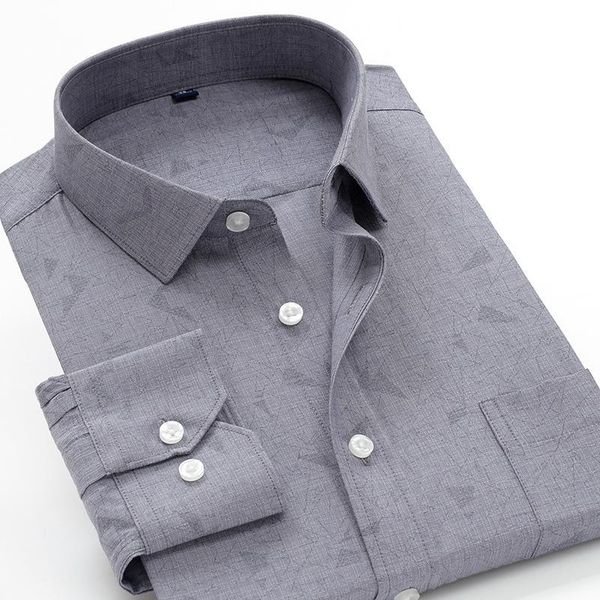 

plus size 5xl 6xl 7xl 8xl 9xl 10xl men's business casual shirts solid color loose long sleeve shirt male brand white black