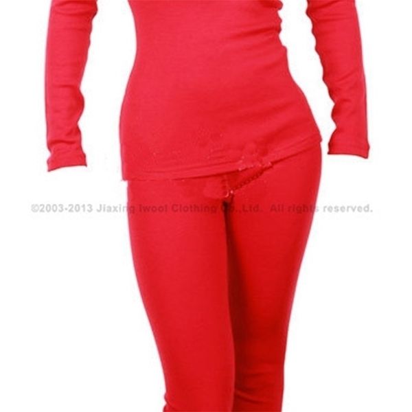 Maglia da donna di peso medio Next to Skin (NTS) strato base 100% pura lana merino top abbigliamento inferiore pantaloni respiro intimo termico 201113