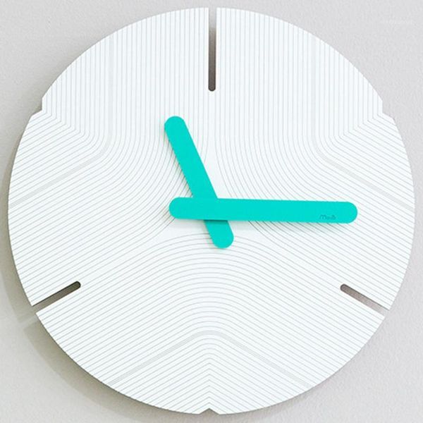 

wall clocks nordic clock simple modern design brief creative art decor white wooden watch home minimalist silent 12"1