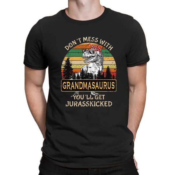 

не шутите с grandmasaurus вы получите jurasskicked смешные vintage «s hot fashion summer style sport толстовка с капюшоном толстовка футболк
