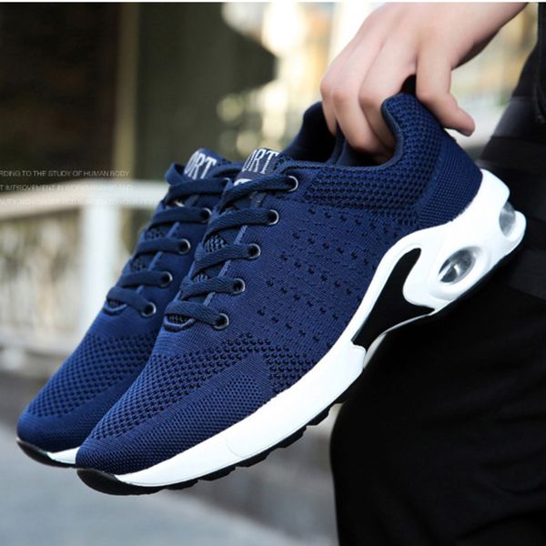 

drop shipping cool pattern3 blue black white gray grizzle men women cushion running shoes trainers sports designer sneakers 35-45, White;red