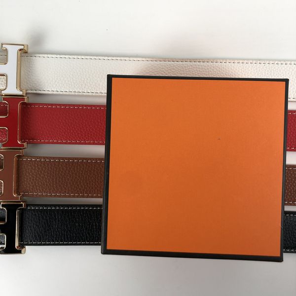 

rdzah belts men designers belts wholesale fashion casual business h buckle belt belt for man woman belt with orange gift box, Black;brown