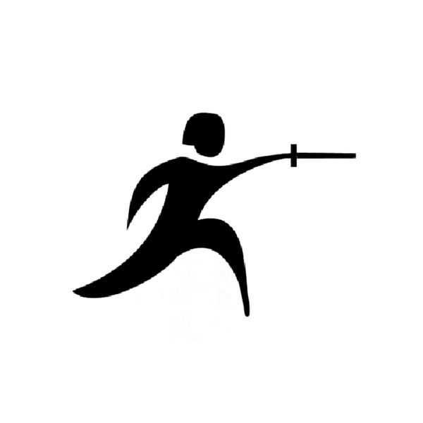 

13.1*9.5cm coolest i love fencing combat car sticker vinyl c16-0989