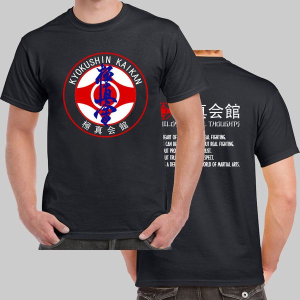 

2019 fashion kyokushinkai kan kyokushin karate philosophical thoughts black t-shirt tee shirt sport hooded sweatshirt hoodie