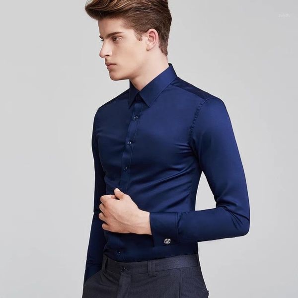 

mrmt 2019 brand men's new shirt long sleeve scalp slim shirt white spring clothes1, White;black