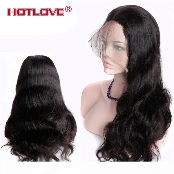 

brazilian lace front wigs body wave natural black full remy 360 wigs lace frontal pre plucked with baby hair for women 10-24 inch, Black;brown