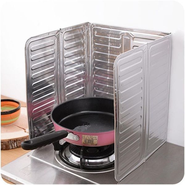 

cooking insulate splash proof removal baffle plate aluminium foil splatter screens stove separate oil paper