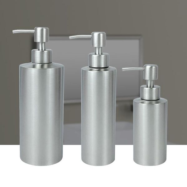 

bath accessory set 250ml350ml550ml liquid soap dispenser bottle gel 304 stainless steel kitchen bathroom lotion pump wy527