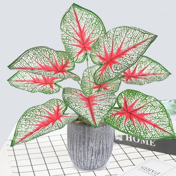 

artificial green plant 9 heads p props simulatedtaro leaves artificial taro leaves 42cm festive livingroom home decor1