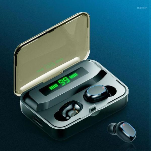 

a2s tws rechargeable wireless bluetooth 5.0 smart-touch 8d heavy bass earphone1