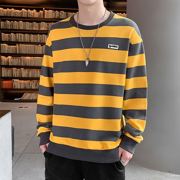 

2021 new long shirt stripes the spring and autumn d88a, White