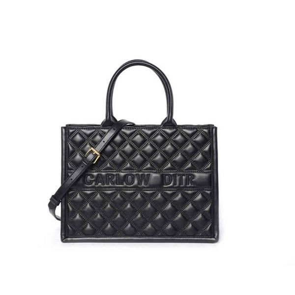 

sale 90% off large capacity simple tote bag handbag women's 2022 new fashion spring and summer high sense net hongling lattice bag zx4o