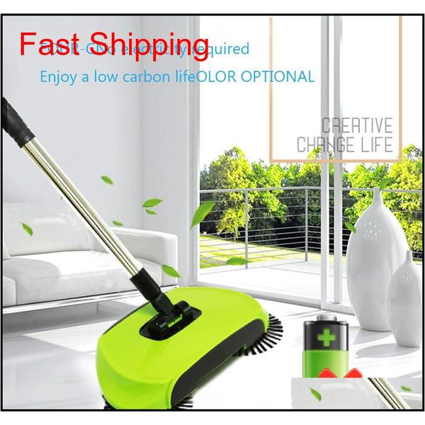 

hand push sweeping machine magic broom dustpan handle household cleaning package hand-propelled sweeper qylacu packing2010