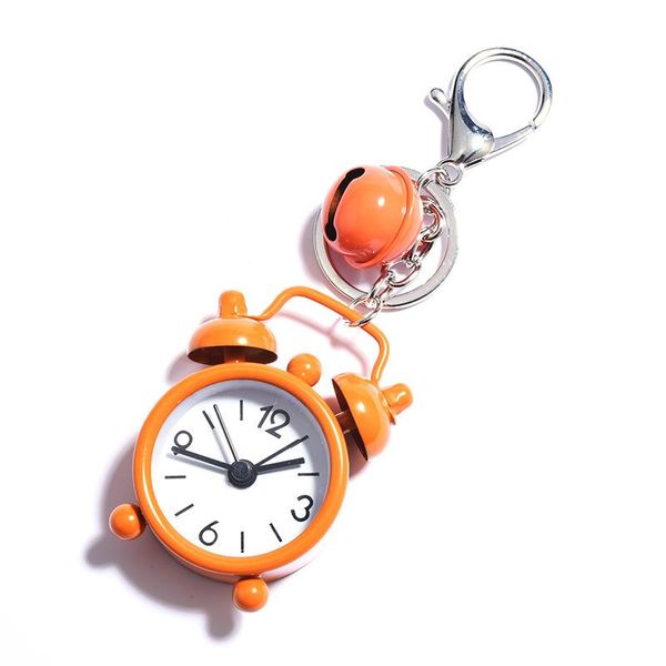 Cute Mini Alarm Clock Keychain Pendant Creative Car Decoration Bag