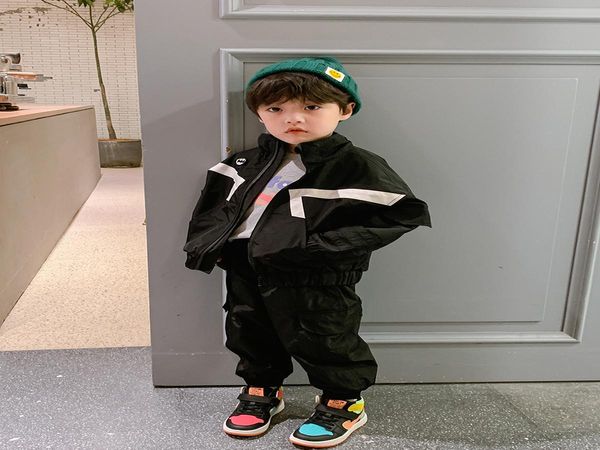 

boys' autumn fashion online red fashion suit 2020 new autumn big children korean casual children's clothing wmtcbr rimmer, Blue