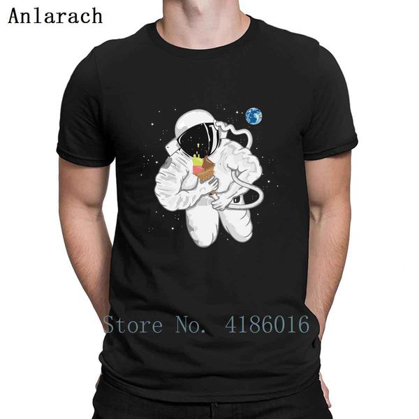 

astronaut with ice cream cone t shirt unique round neck cotton formal funny customized summer gift shirt sport hooded sweatshirt hoodie