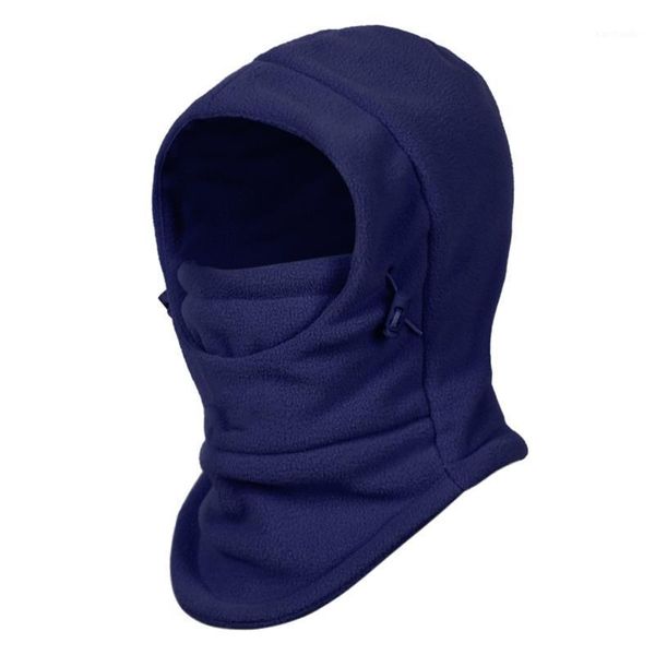 

winter windproof hiking caps boys and girls thermal fleece balaclava face beanies,ski bike cycling neck warmer helmet hat1, Black