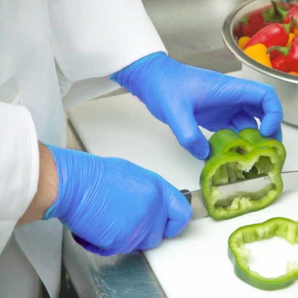 

100pcs disposable nitrile latex dishwashing dhl home service catering hygiene kitchen garden cleaning gloves i