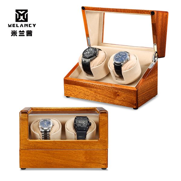 

custom safe rotations wooden automatic mabuchi motor watch winder 2