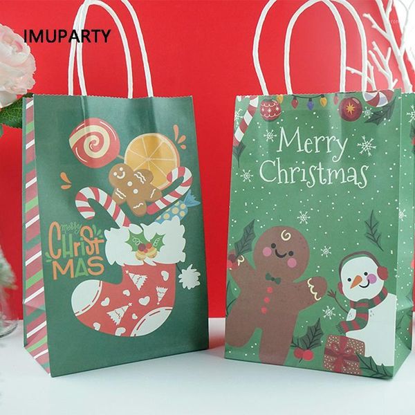 

gift wrap 10pcs green christmas bag xmas party favors packaging cartoon gingerbread man candy socks paper 1