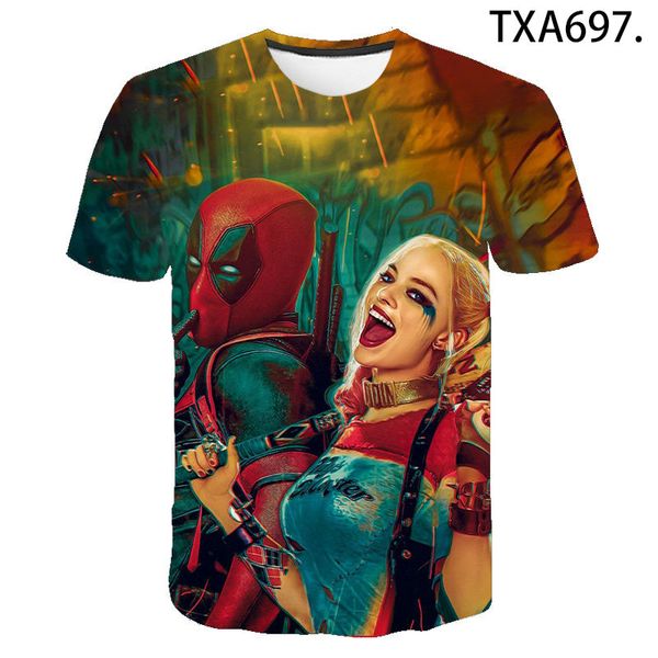 

deadpool boy girl cool 3d print shirts harajuku horror horror men clothing
