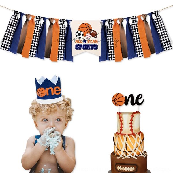 

85fir decorations star sports dining chair set children's one-year-old party all all one-year sports dining chair flag-pulling set chil