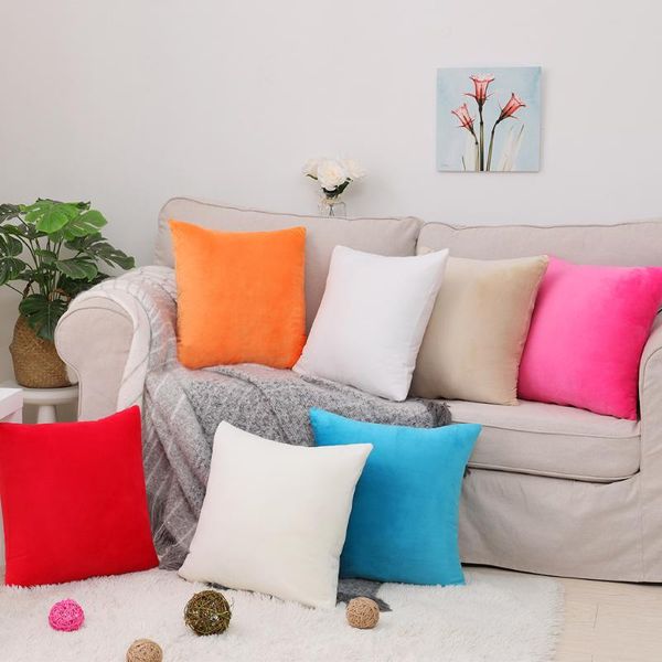 

cushion/decorative pillow super soft velvet plush sofa cushion cover 30x50/40x40/45x45/40x60/50x50/55x55/60x60cm throw decorative case