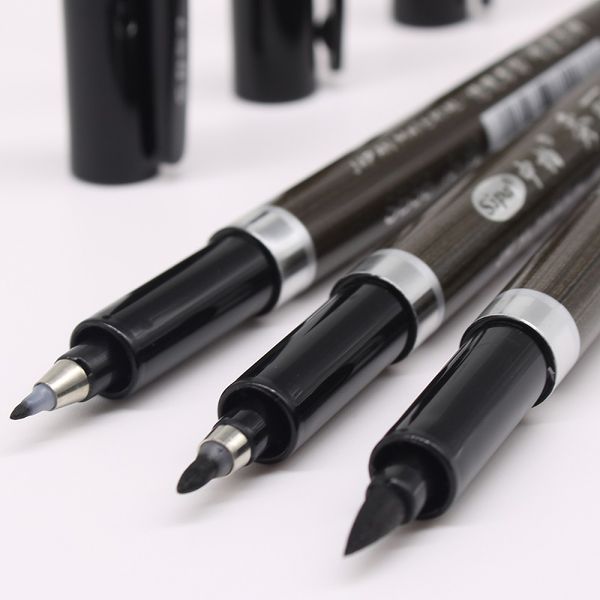 1 pc pincel caneta caligrafia caneta chinês palavras aprendizagem artigos de papelaria studentart Dashingmarker canetas escolares
