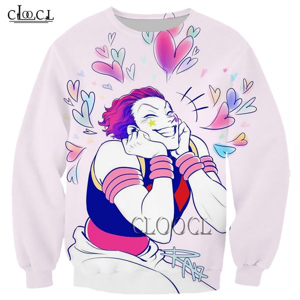 

hx 2020 men women 3d print japanese anime hunter x hunter fashion sweatshirt hipster casual sportswear, Black