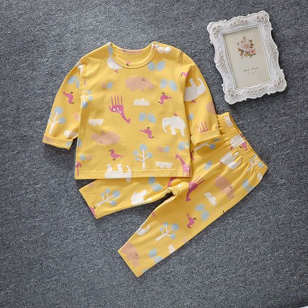 

soft underwear men's women's cartoon print children's home set spring and autumn baby pajamas 0-1-3 years old q36d, Blue;red