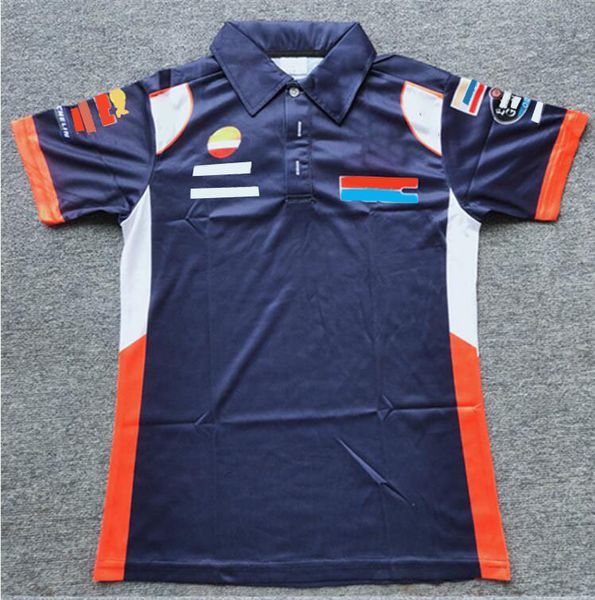 

f1 formula one summer tide brand short sleeve lapel t-shirt polyester quick-drying car fan cultural polo shirt