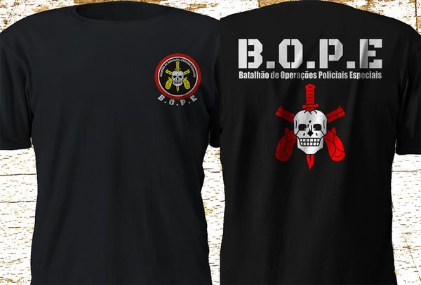 

new bope brazil battalion of special police operations special police double side solid less hooded sweatshirt hoodie men t shirt