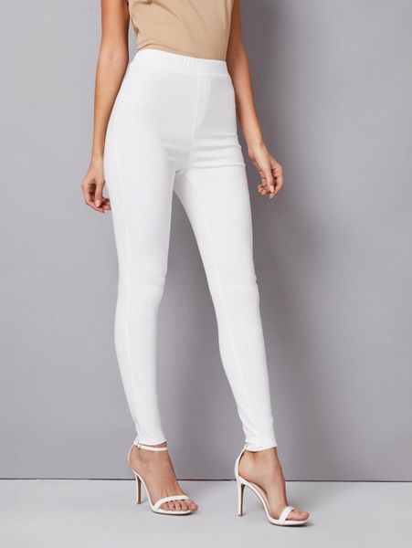 

solid high waist leggings n0wp#, Black