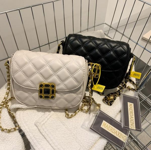 

shoulder bags women's bag small golden ball rhombus chain fashion messenger