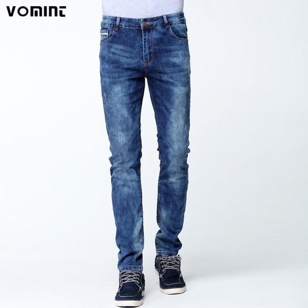 

brand new vmt mens ripped stretch jeans homme fashion slim fit jogger denim pants men skinny dark stonewash colored v7s1j0021, Blue