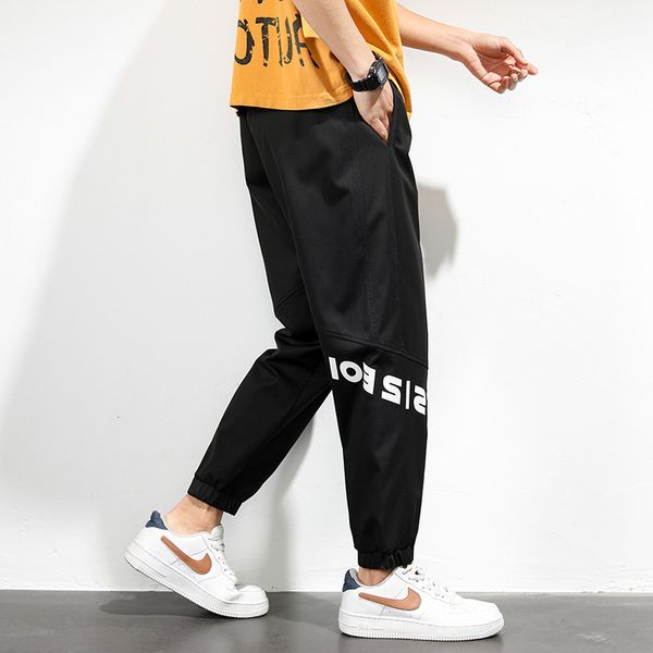 

hip hop black jogger sports overalls men's street style harem fashion pants