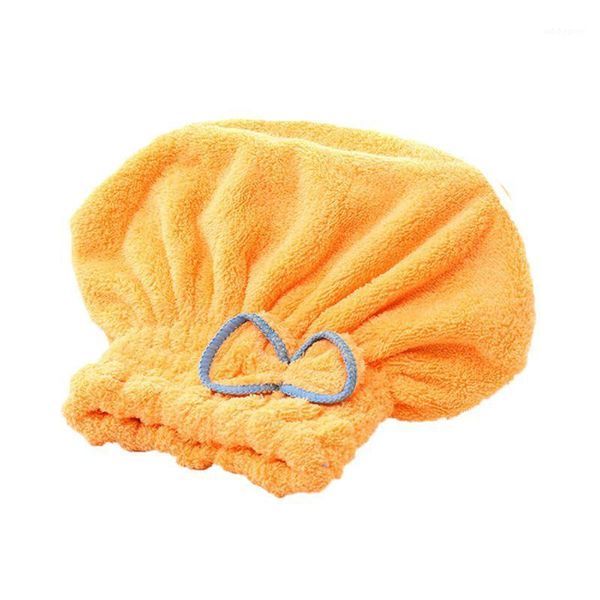 

shower caps 5 colors coral velvet bow absorbent cap1