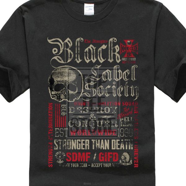 

2017 summer black label society destroy & conquer zakk wylde new merch design cool summer sport hooded sweatshirt hoodie t shirt