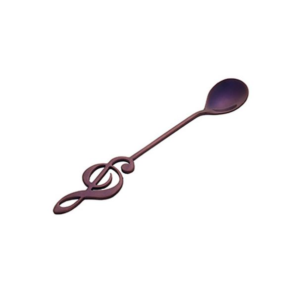 

304 stainless steel musical notes spoon coffee spoon tea stirring spoon music bar ice mug dessert scoop creative cutlery h jlldfa