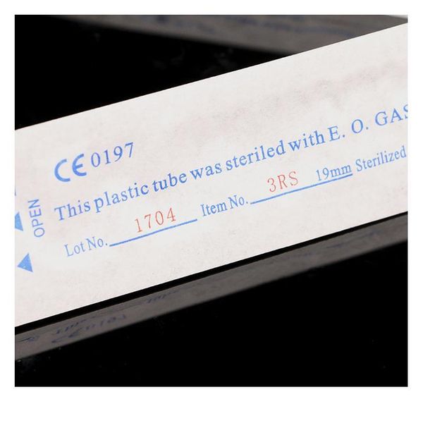 

20pcs disposable tattoo sterilized needles with sile grip 19mm rl/rs/f/m1/m2/rm tatoo for dragonfly tattoo qylgpp