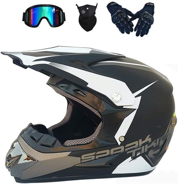 

cross-country motorcycle helmet, youth cross-country, outdoor motorcycle helmet (gloves, goggles, mask, four-piece suit