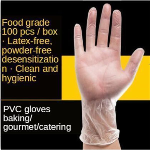 

guantes 100factory disposable rubber vinilo alkali desechable gloves cleaning products gants latex