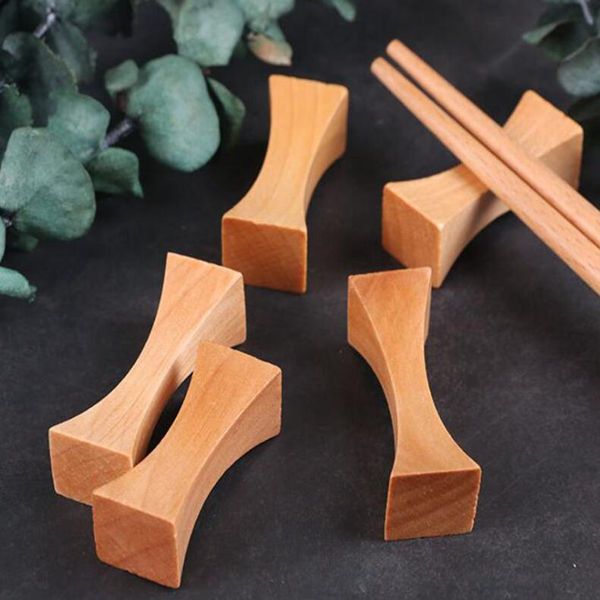 Ahşap Chopsticks Tutucu Bıçak Kaşık istirahat Çatal Japon Frame Art Craft Akşam Mutfak bulaşığı Raf Standı