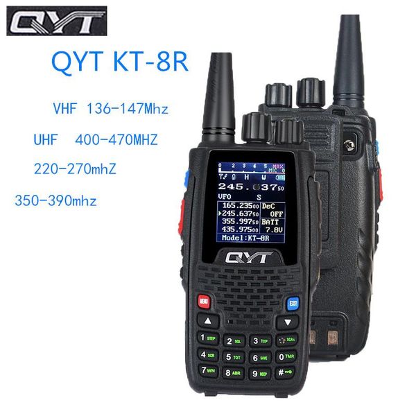 

qyt quad band handheld kt-8r 4band 3200mah bigger battery outdoor intercom uv two-way radio